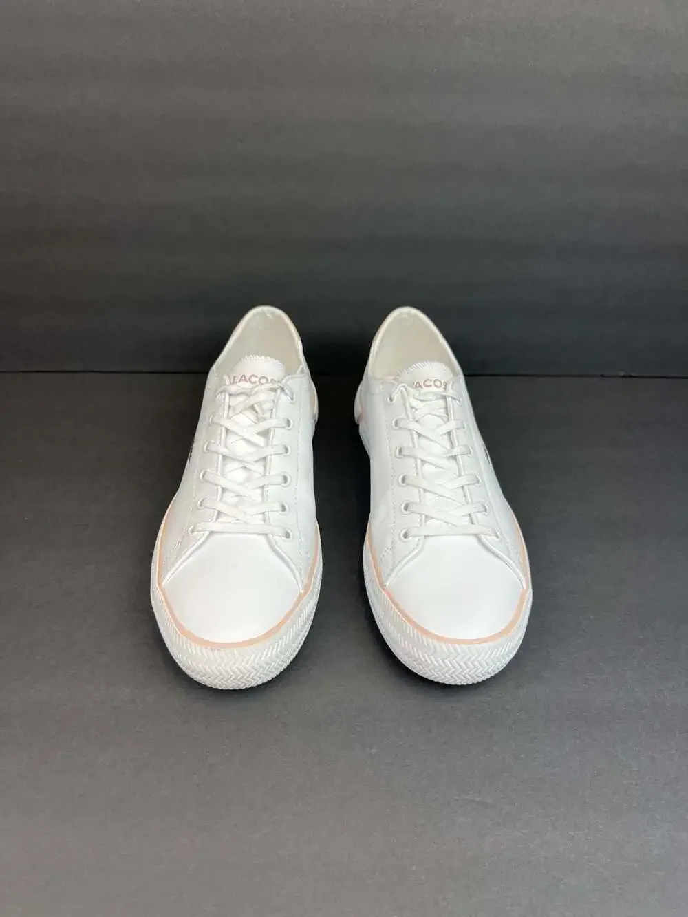 Lacoste Gripshot  Women's Leather Sneakers White Light Pink Size  US 7.5 Euro 39